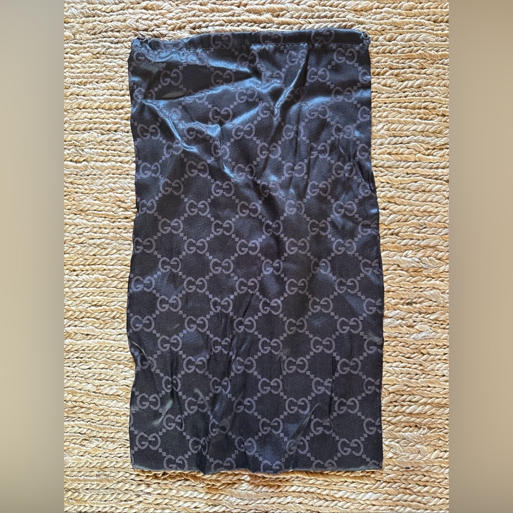Gucci Black Monogram dust bag